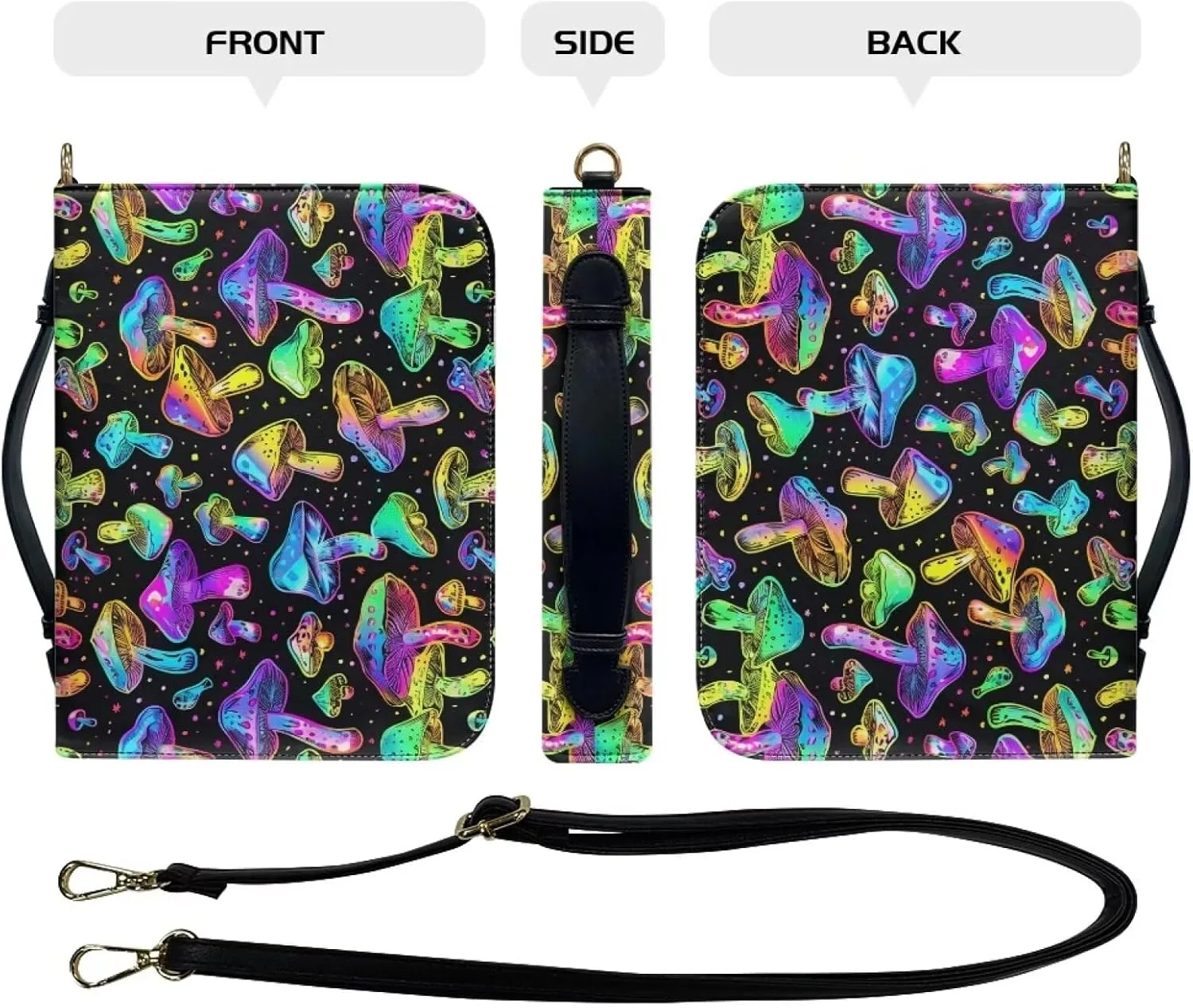 Leather Bible Cover Bags for Womens Fashion Crossbody Prayer Purse with Shoulder Strap