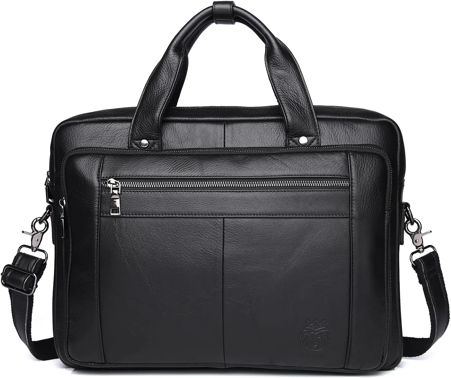 Leather Briefcase Laptop Bag 15.6 inch Computer Tablet Shoulder Bag Satchel Bag Business Messenger Bag for Men