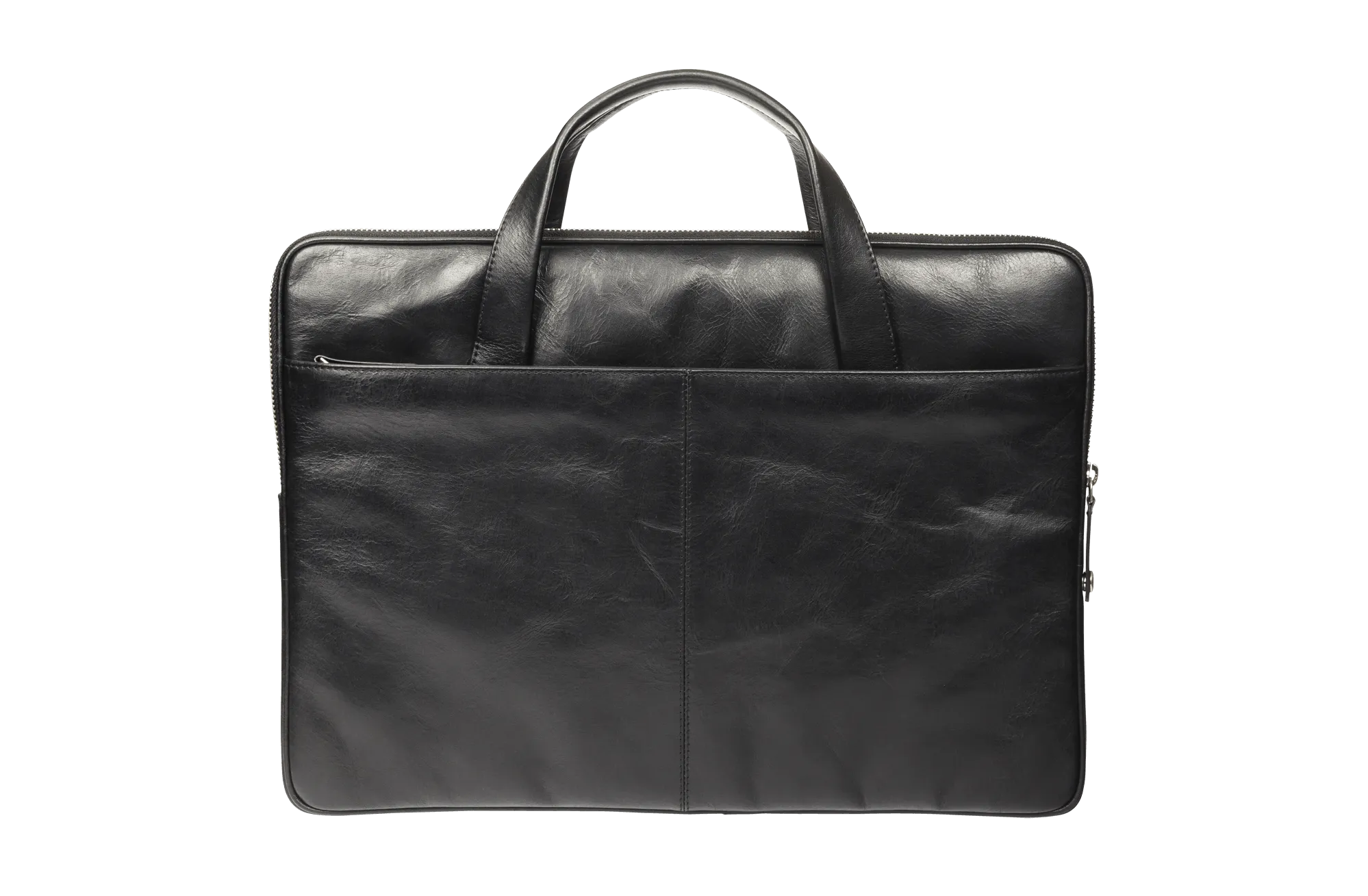 Leather laptop case Silkeborg for PC & MacBooks up to 13"- Black
