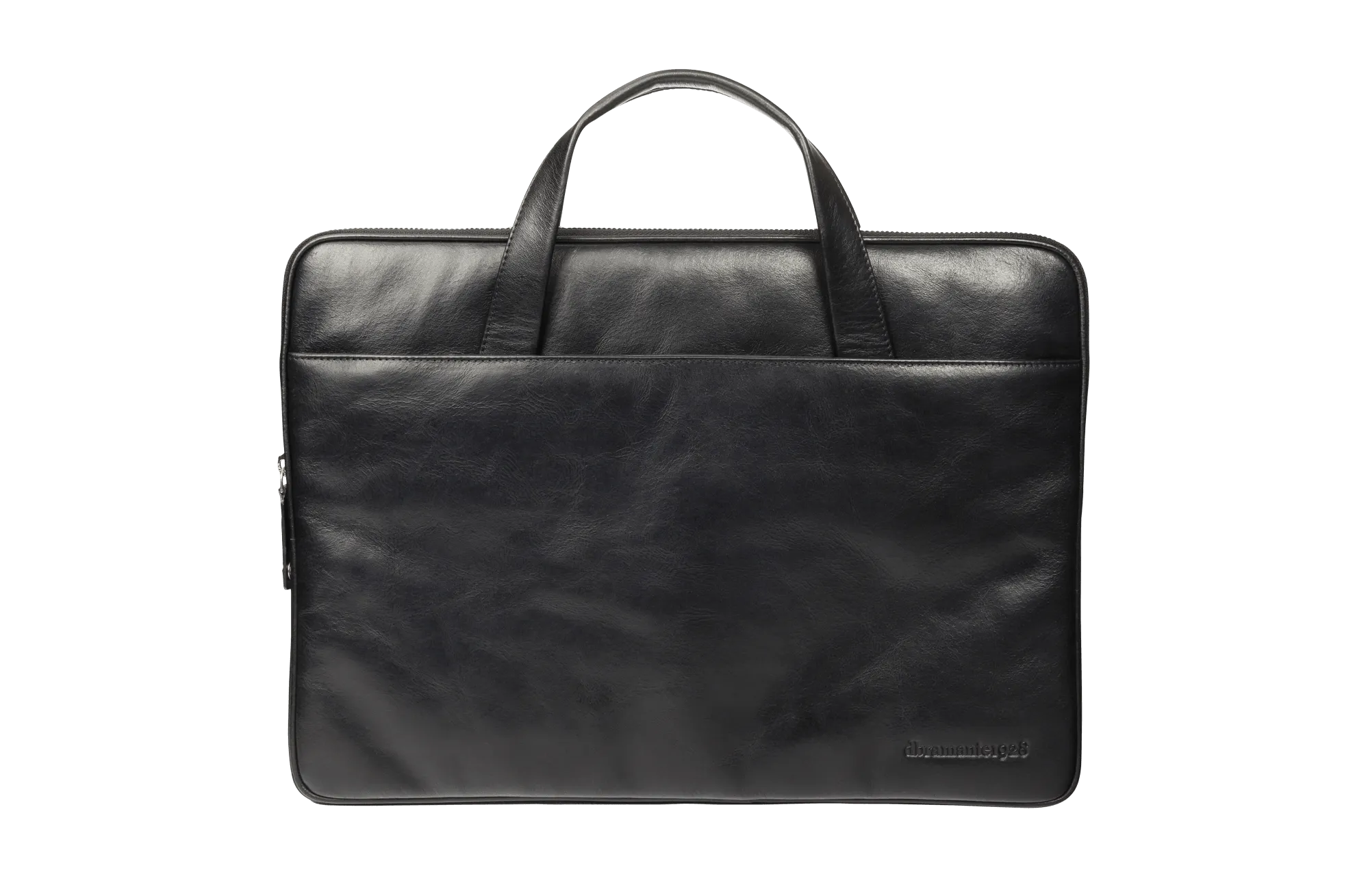 Leather laptop case Silkeborg for PC & MacBooks up to 13"- Black