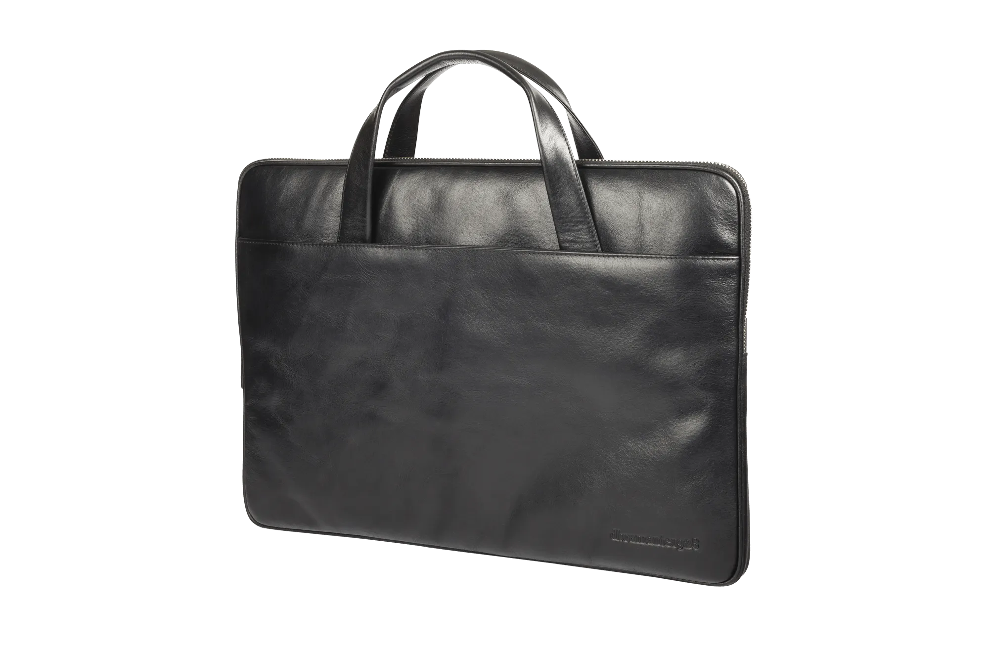 Leather laptop case Silkeborg for PC & MacBooks up to 13"- Black