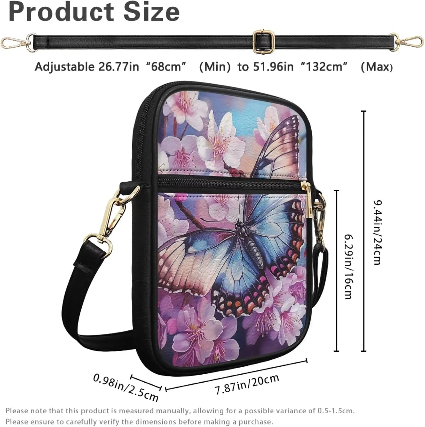 Leather Small Crossbody Bags for Women Cross Body Shoulder Purse Trendy Crossbody Phone Purses Handbags