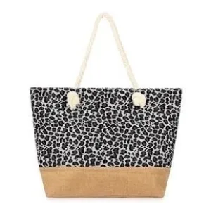 LEOPARD PRINTED TOTE BAG