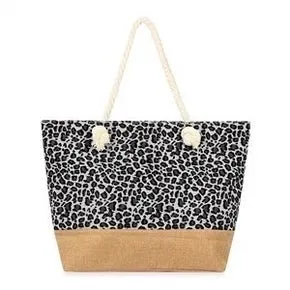 LEOPARD PRINTED TOTE BAG