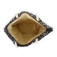 LEOPARD PRINTED TOTE BAG
