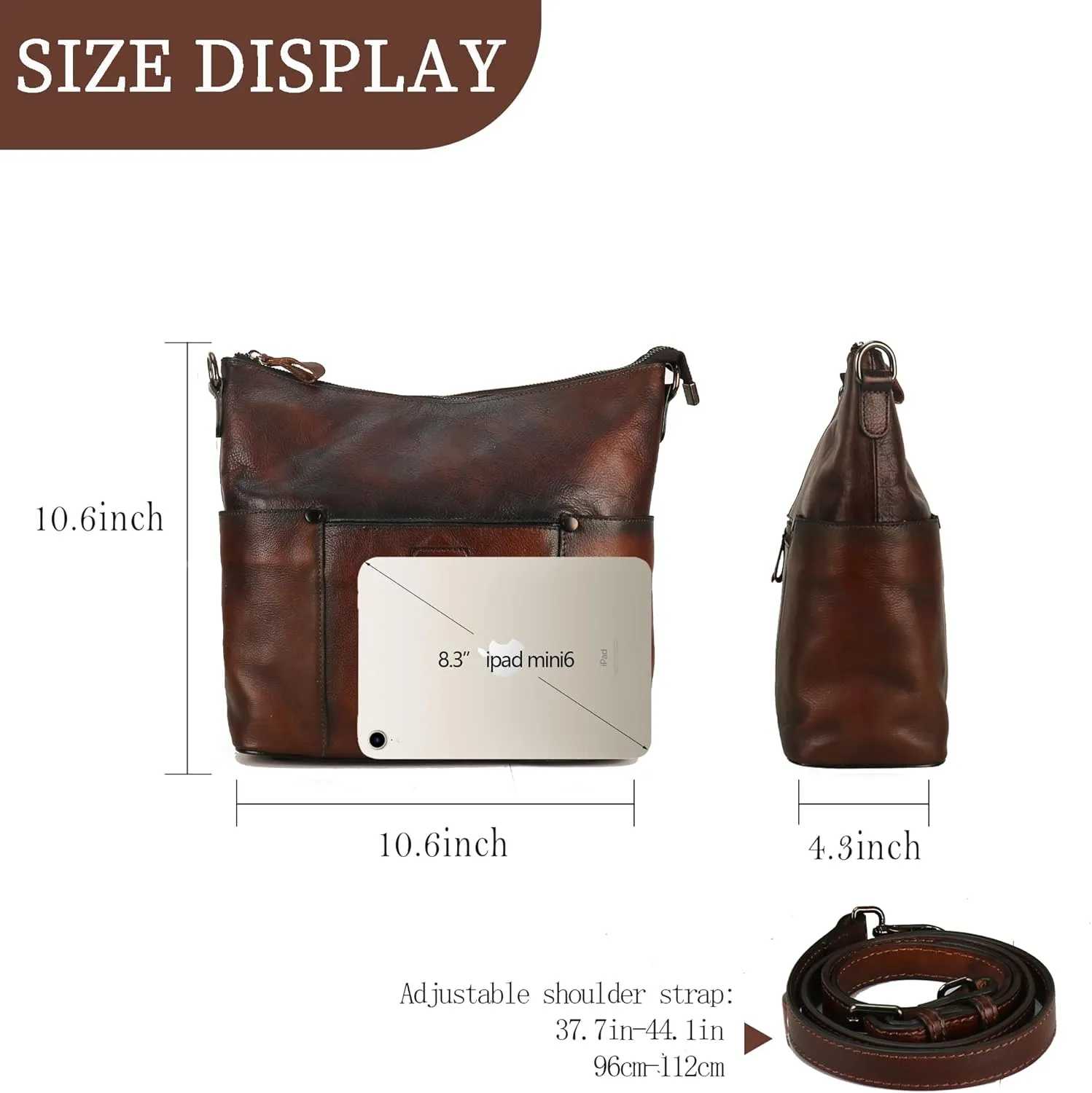 LETEULO Hobo Bag for Women Crossbody Bag Purse and Handbag Leather Shouler Bags
