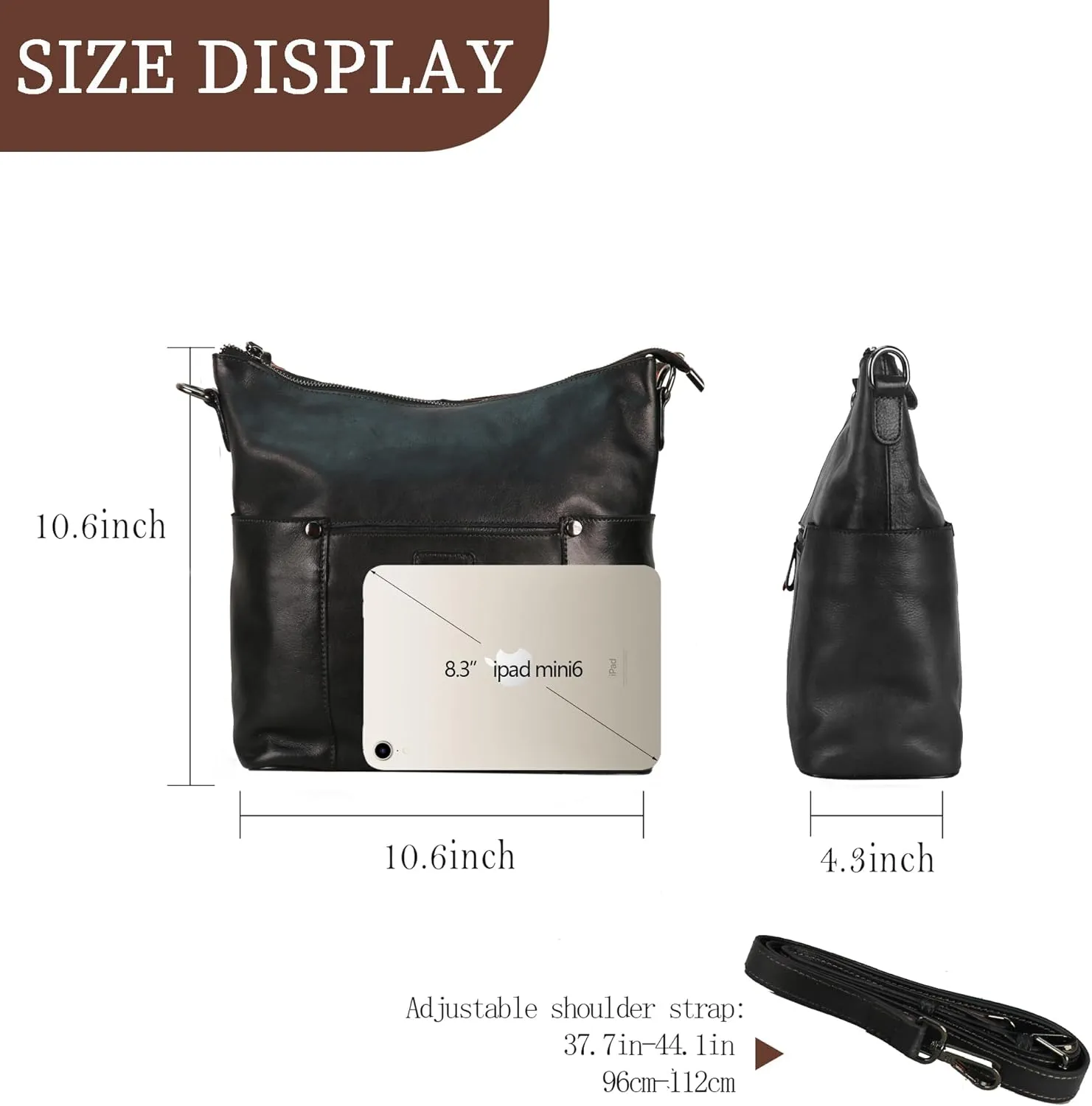 LETEULO Hobo Bag for Women Crossbody Bag Purse and Handbag Leather Shouler Bags