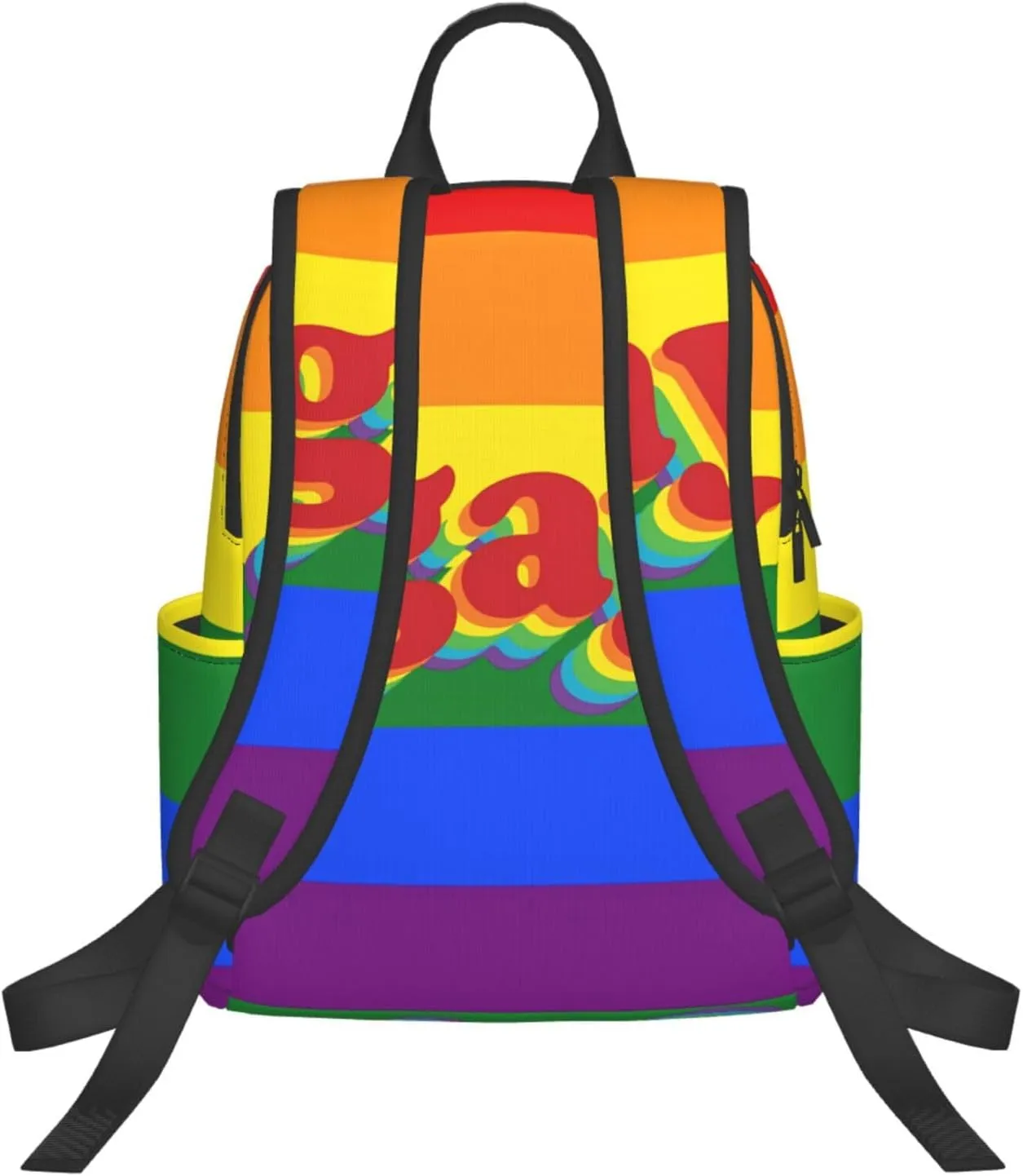 LGBT Rainbow Pride Gay Travel Laptop Backpack Casual Backpacks Double Shoulder Daypack Notebook Rucksack Work Bags Sports Bag for Hiking Camping Beach