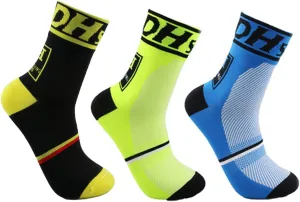 Libar Men's Cycling Socks Unisex Breathable Sports Running Trekking Athletic Basketball Socks