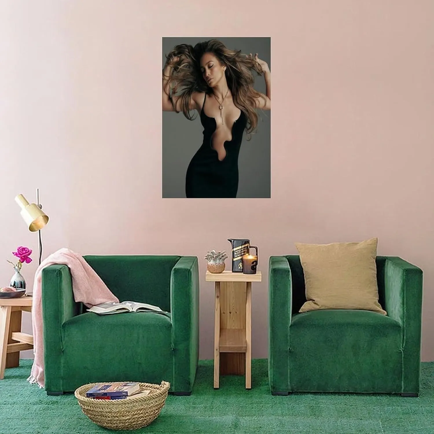 LIFCOZY Jennifer Lopez (9) Canvas Poster Wall Art Decor Print Picture Paintings for Living Room Bedroom Decoration Unframe-style 16x24inch(40x60cm)