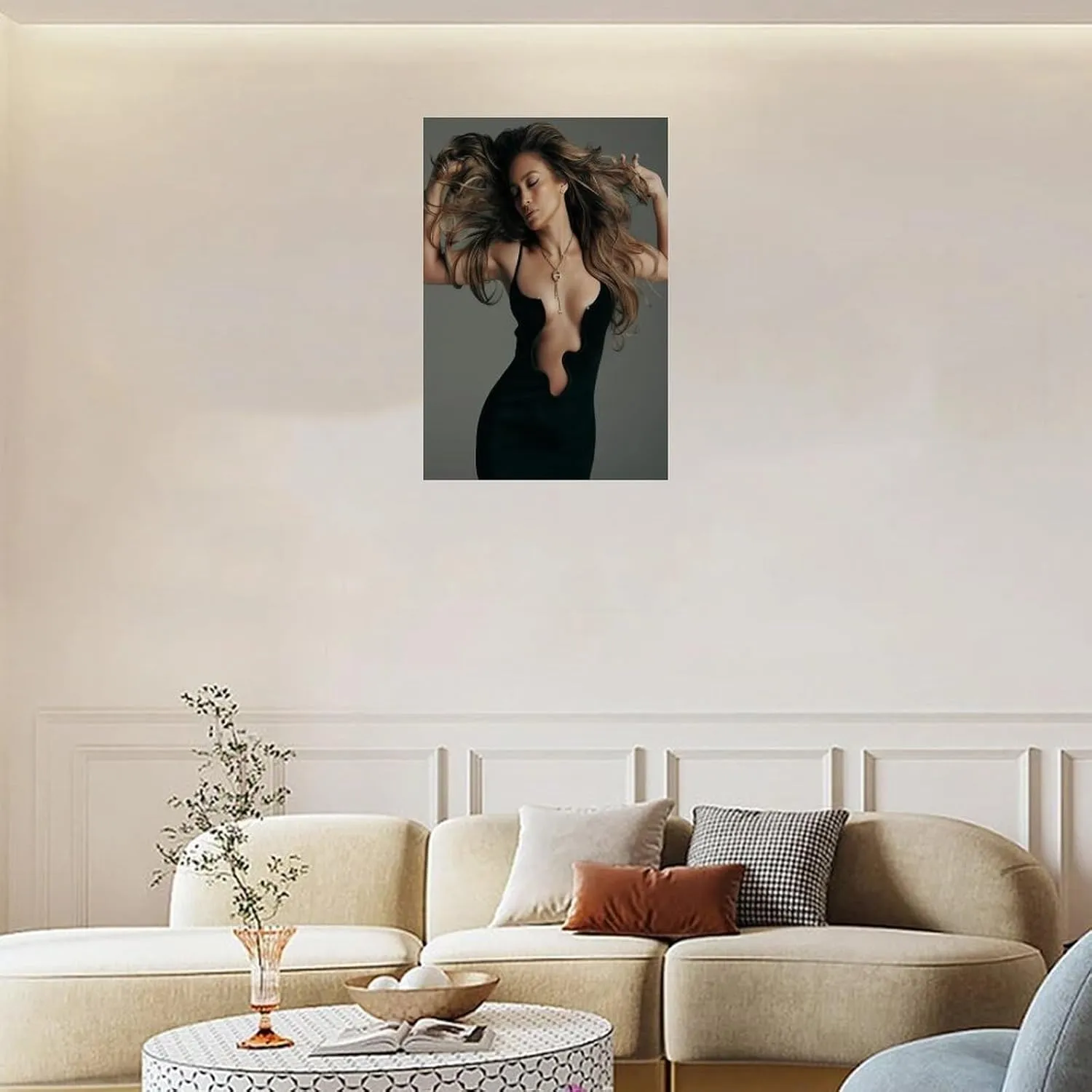 LIFCOZY Jennifer Lopez (9) Canvas Poster Wall Art Decor Print Picture Paintings for Living Room Bedroom Decoration Unframe-style 16x24inch(40x60cm)
