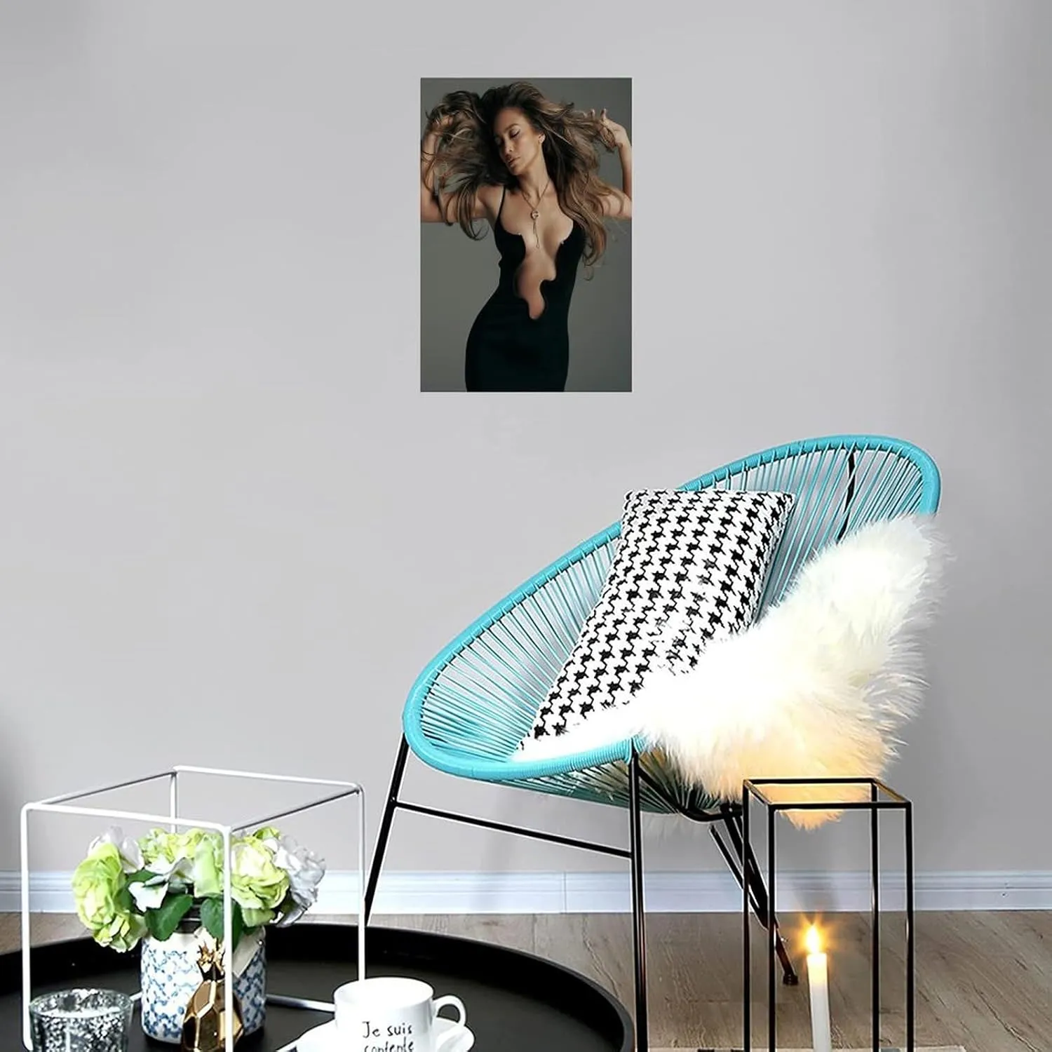 LIFCOZY Jennifer Lopez (9) Canvas Poster Wall Art Decor Print Picture Paintings for Living Room Bedroom Decoration Unframe-style 16x24inch(40x60cm)