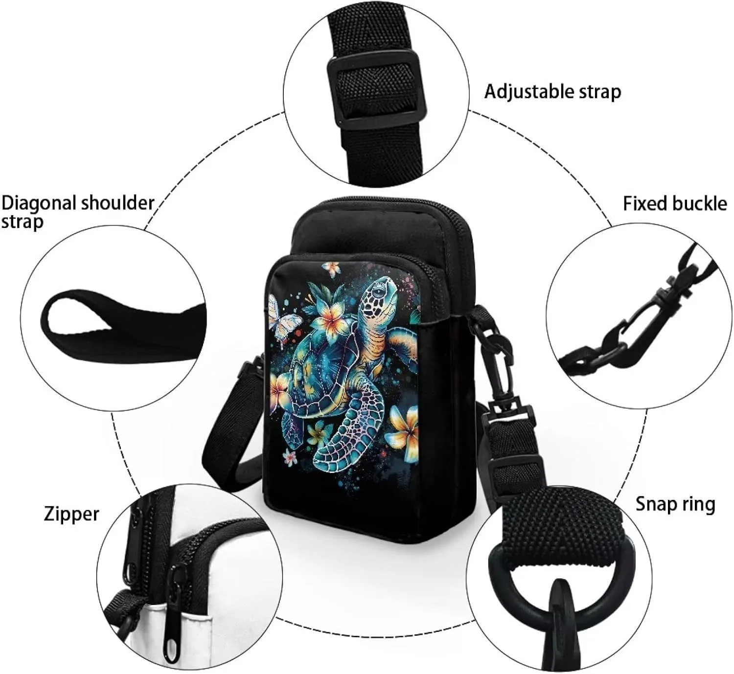 Lightweight Small Crossbody Bags Cell Phone Purses Travel Pouch Shoulder Bag for Women