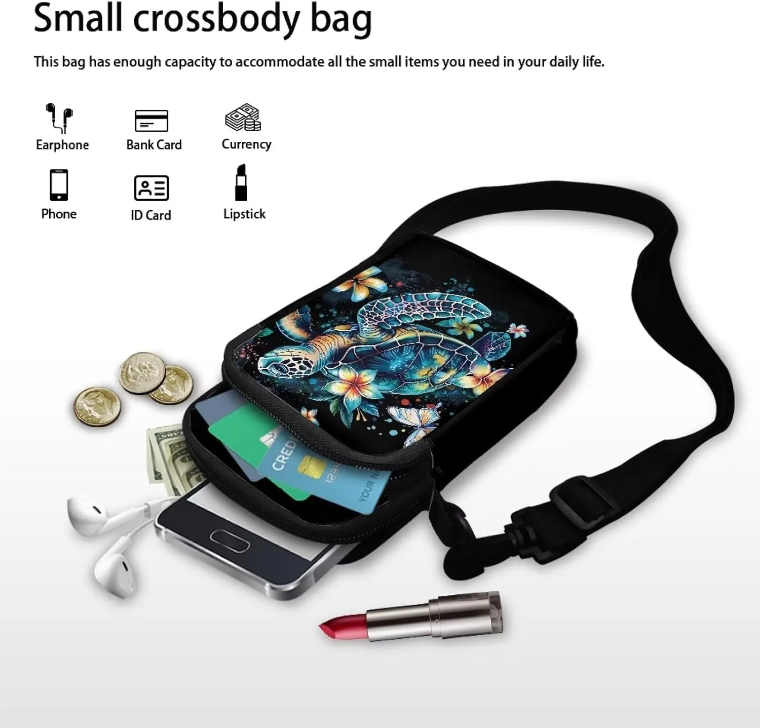 Lightweight Small Crossbody Bags Cell Phone Purses Travel Pouch Shoulder Bag for Women