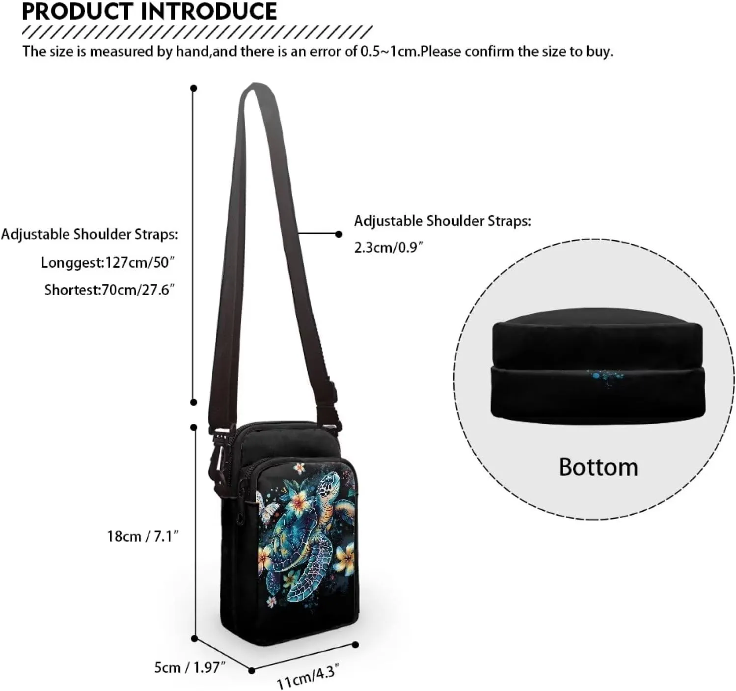 Lightweight Small Crossbody Bags Cell Phone Purses Travel Pouch Shoulder Bag for Women