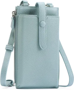 Lightweight Small Crossbody Bags for Women Vegan Leather Cell Phone Purses with Adjustable Strap and Card Slots