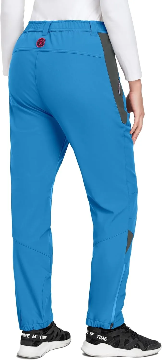Little Donkey Andy Women's Fleece Lined Waterproof Softshell Pants Hiking Ski Snowboarding Pants