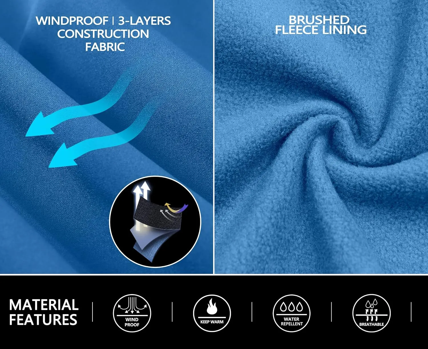 Little Donkey Andy Women's Fleece Lined Waterproof Softshell Pants Hiking Ski Snowboarding Pants
