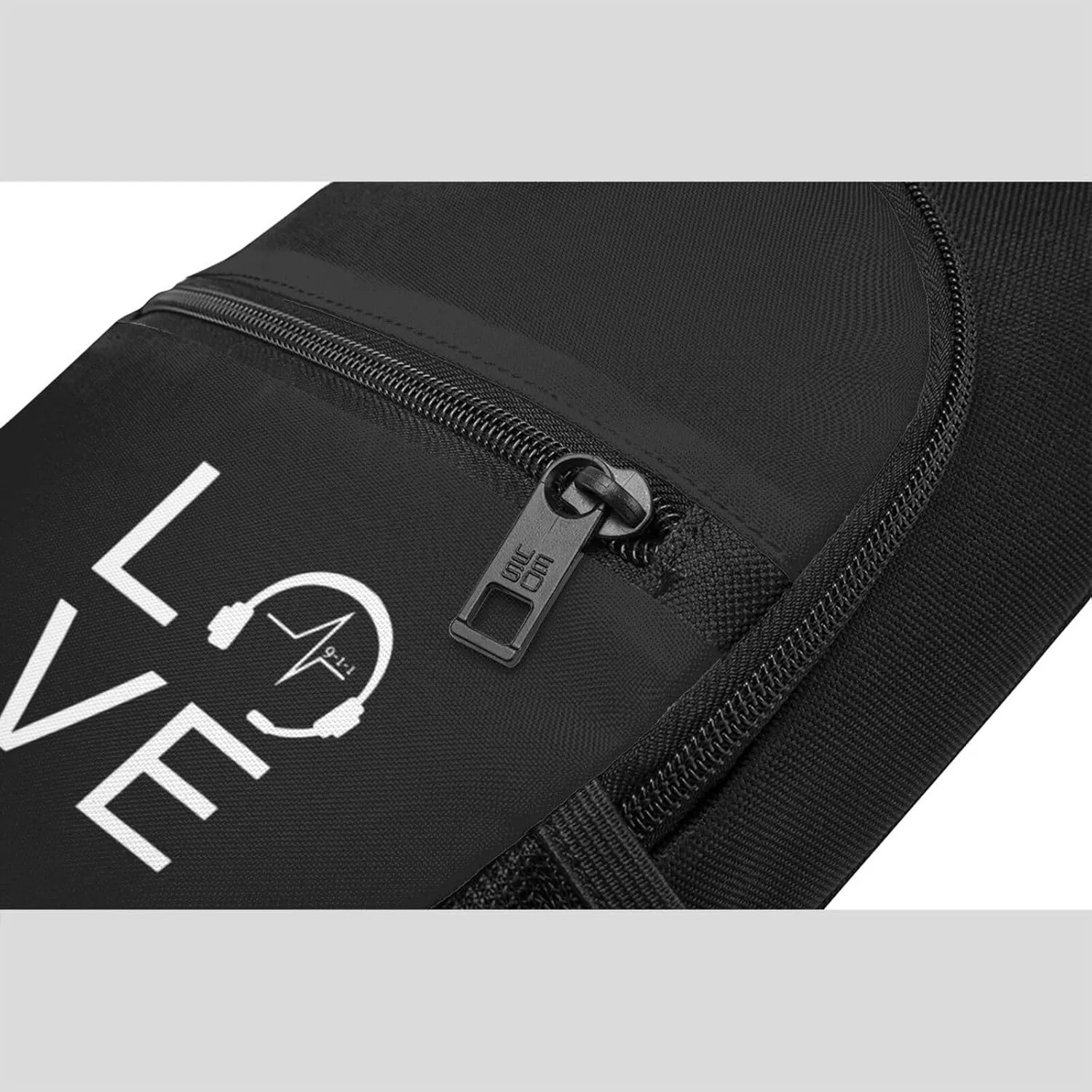 Love 911 Police Chat Operator Dispatcher Unisex Chest Bag Lightweight Crossbody Shoulder Bag Travel Pocket Black