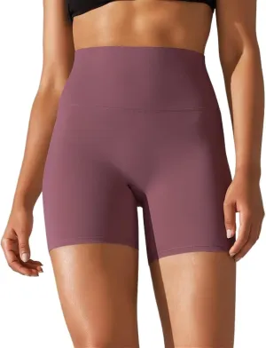 LSCZSLYH Yoga Shorts Women Fitness Running Cycling Shorts Breathable Sports Leggings High Waist Summer Workout Gym Shorts
