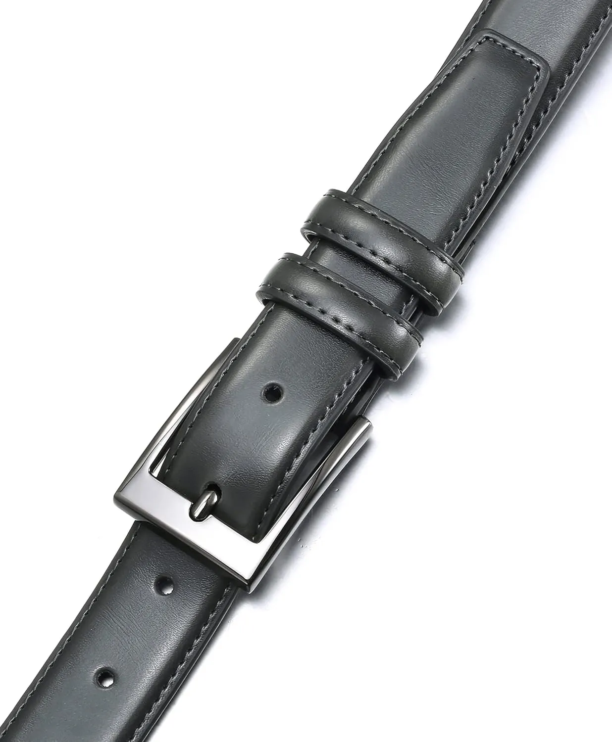 Marino’s Men Genuine Leather Dress Belt with Single Prong Buckle
