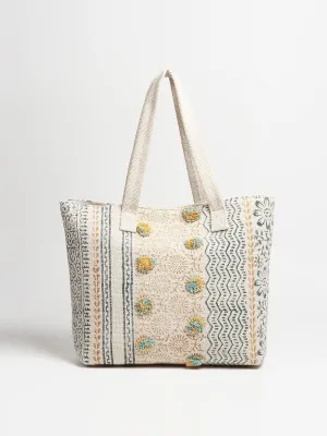 MARS - HAND BLOCK COTTON PRINTED TOTE BAG