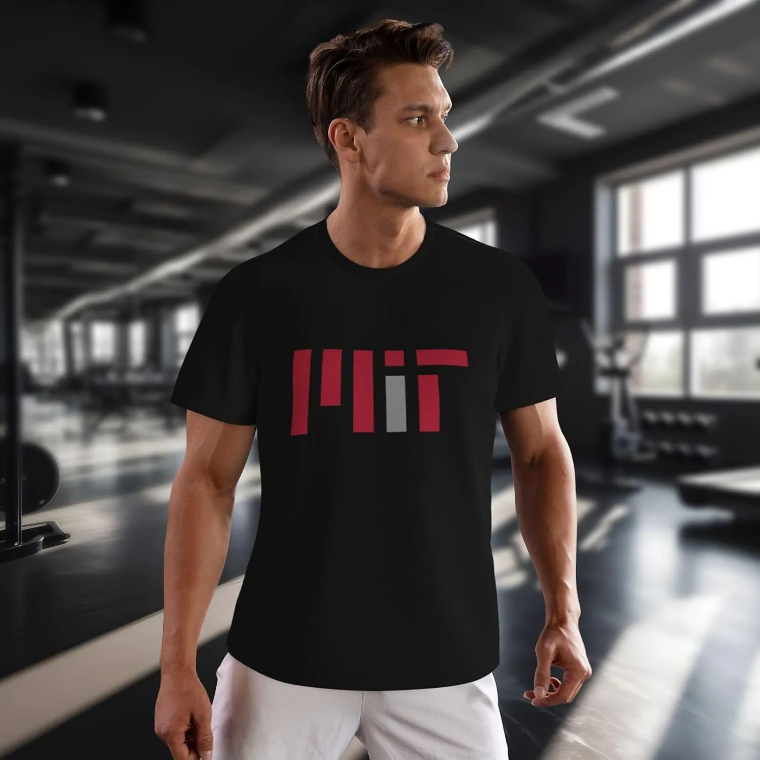 Massachusetts Institute of Technology Men's Lightweight Breathable Mesh Short Sleeve T-Shirt