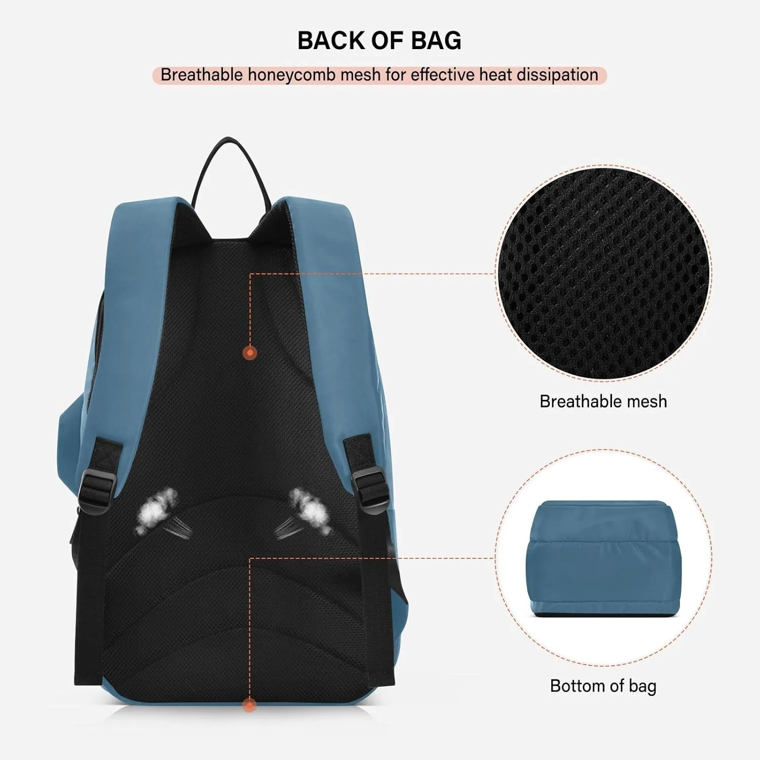 MCHIVER Tennis Bags for Men Women Tennis Backpack Hold 2 Rackets Pickleball Padel Bags 11.81 * 7.87 * 17.11in