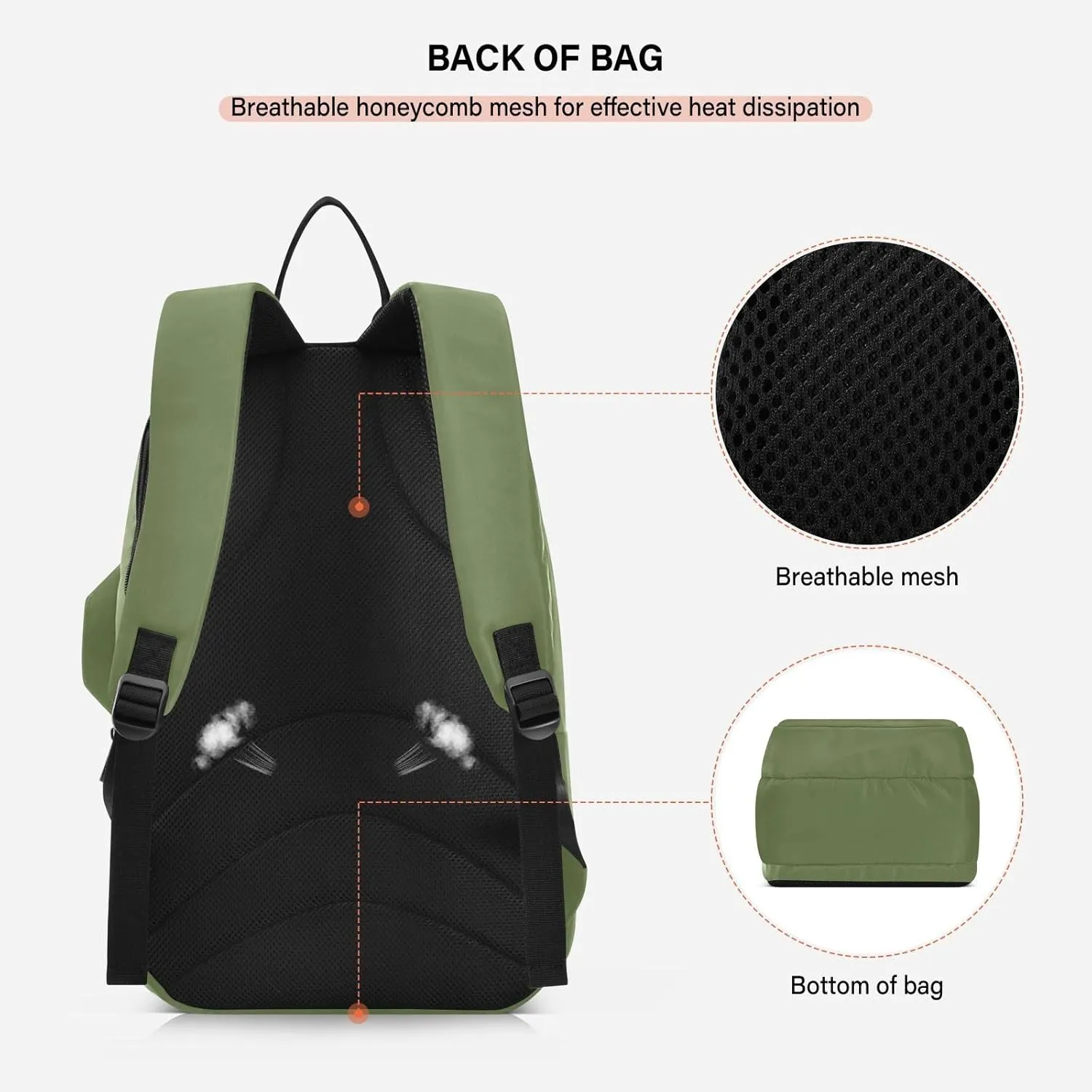 MCHIVER Tennis Bags for Men Women Tennis Backpack Hold 2 Rackets Pickleball Padel Bags 11.81 * 7.87 * 17.11in