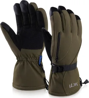 MCTi Waterproof Mens Ski Gloves Winter Warm 3M Thinsulate Snowboard Snowmobile Cold Weather Gloves