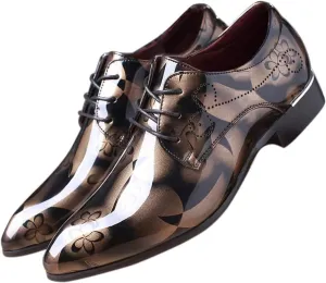 Men Oxfords Fashion Shoes Dress Pointed Toe Leather Lace Up Formal Shoes Men Casual Shoes for Prom Business Business Work Dating