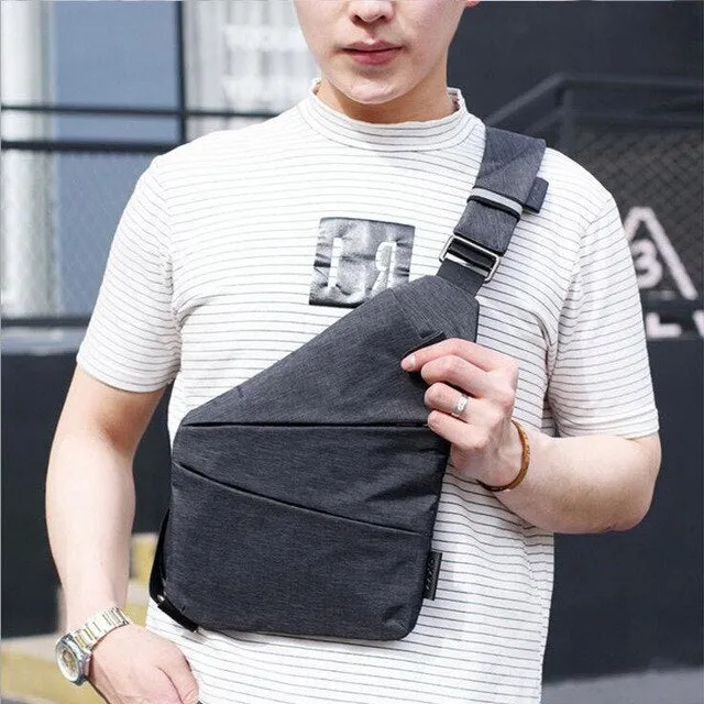 Men Theft Waterproof Style Fashion Christmas sale Bag Bag  Low-priced Man Business Chest Bags Crossbody Male Retro Anti Nylon Messenger Bags Shoulder