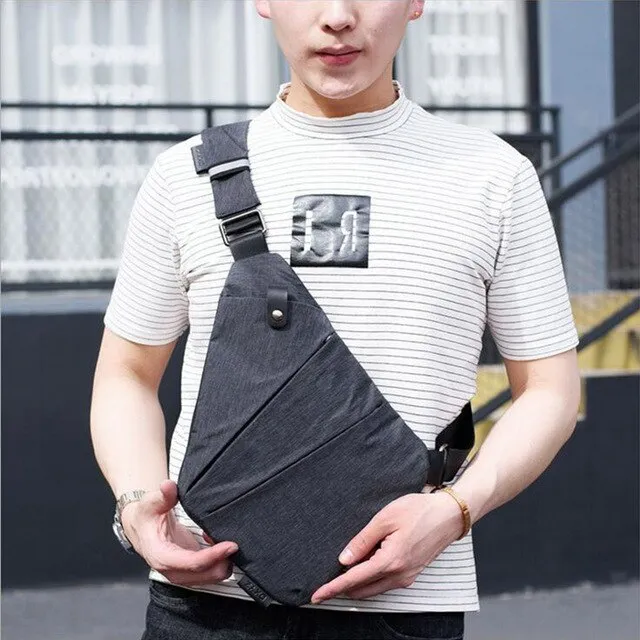 Men Theft Waterproof Style Fashion Christmas sale Bag Bag  Low-priced Man Business Chest Bags Crossbody Male Retro Anti Nylon Messenger Bags Shoulder