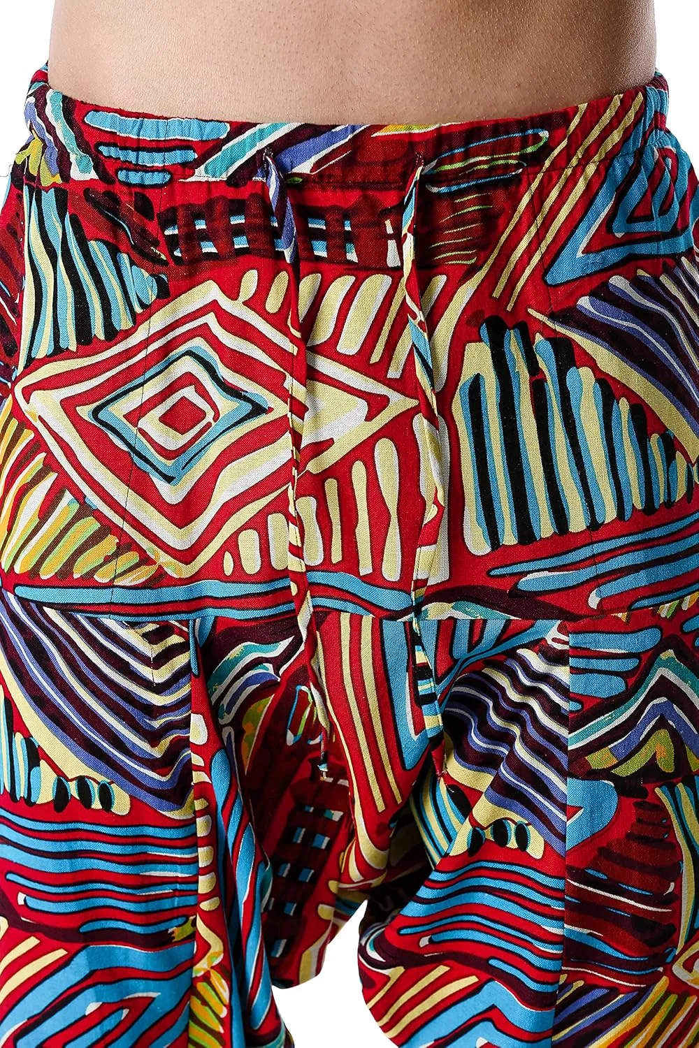 Men Women Cotton Baggy Hippie Yoga Harem Pants Funky Printed Plus Size Trousers