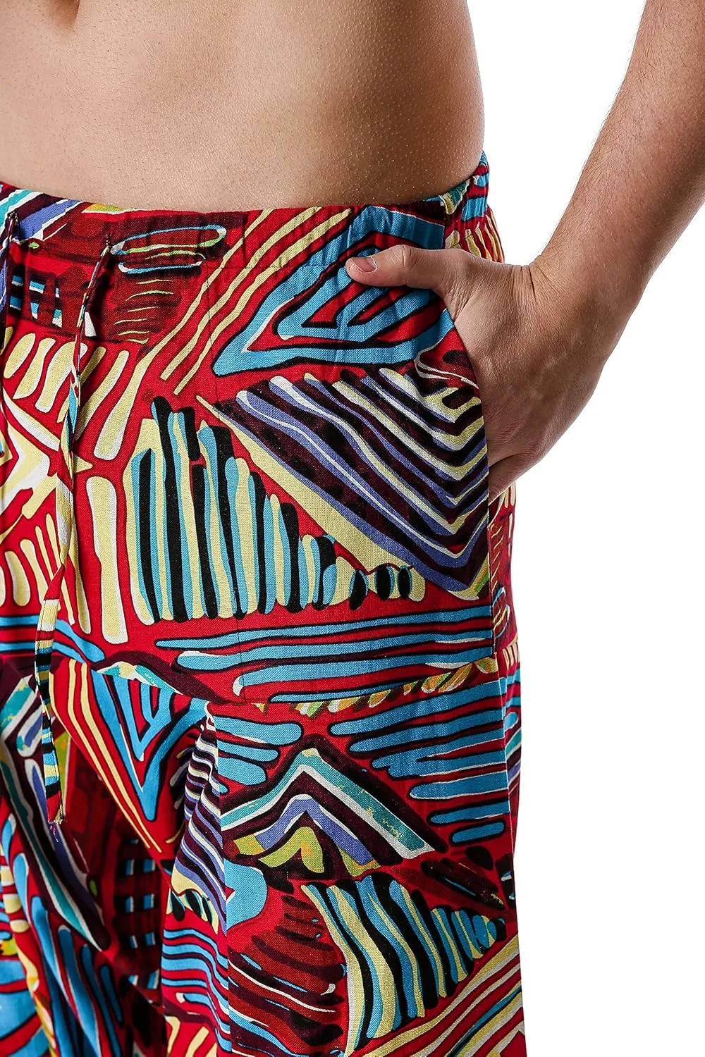 Men Women Cotton Baggy Hippie Yoga Harem Pants Funky Printed Plus Size Trousers