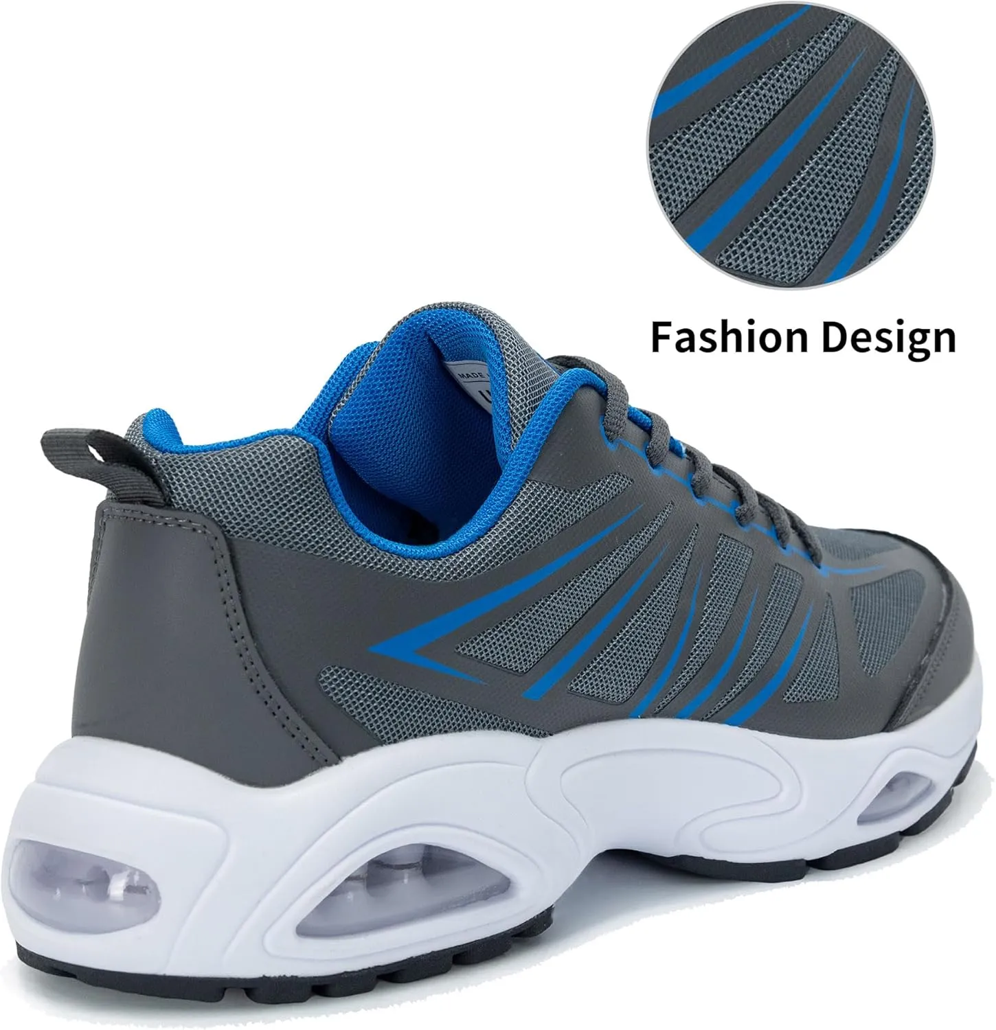 Mens Air Running Shoes Tennis Athletic Sneakers Lightweight Breathable Non Slip Walking Jogging Workout Gym Sports Footwear US 7-13