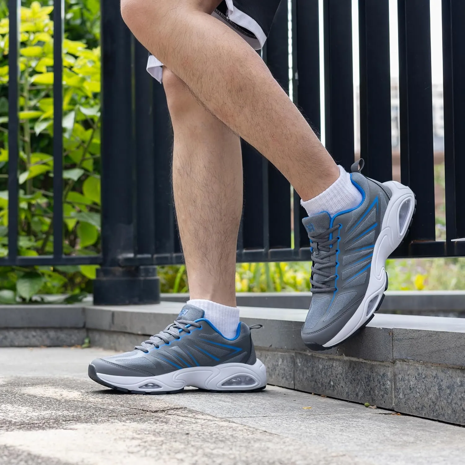 Mens Air Running Shoes Tennis Athletic Sneakers Lightweight Breathable Non Slip Walking Jogging Workout Gym Sports Footwear US 7-13