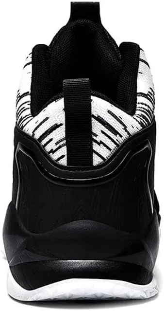 Men's Basketball Shoes High Top Fly Woven Breathable Lightweight and Wear-Resistant Outdoor Sports Shoes