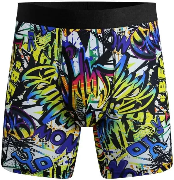 Mens Boxer Briefs Fast Dry Performance Underwear Cooling Breathable Sport Boxer Briefs 3 Pack