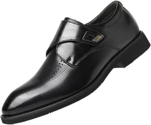 Mens British Oxford Business Shoes Formal Work Wedding Cow Leather Solid Color Fashion Casual Comfortable