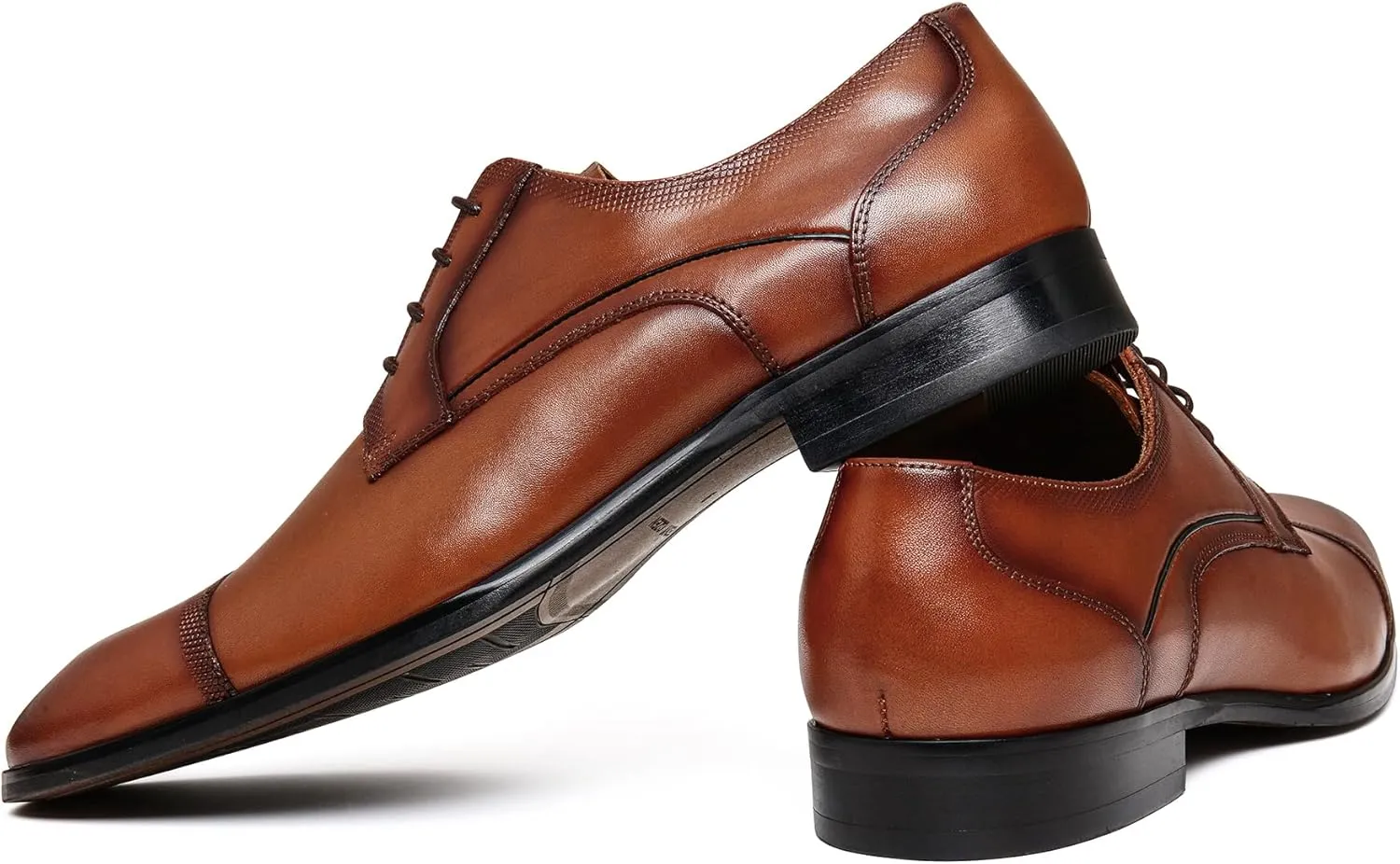 Men's Business Casual Dress Oxfords Formal Lace-Up Shoes for Office, Parties, and Daily Wear