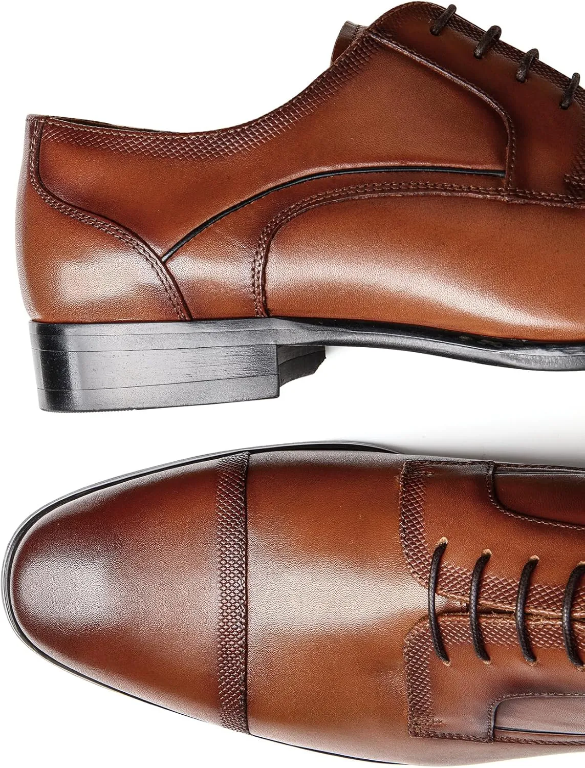 Men's Business Casual Dress Oxfords Formal Lace-Up Shoes for Office, Parties, and Daily Wear