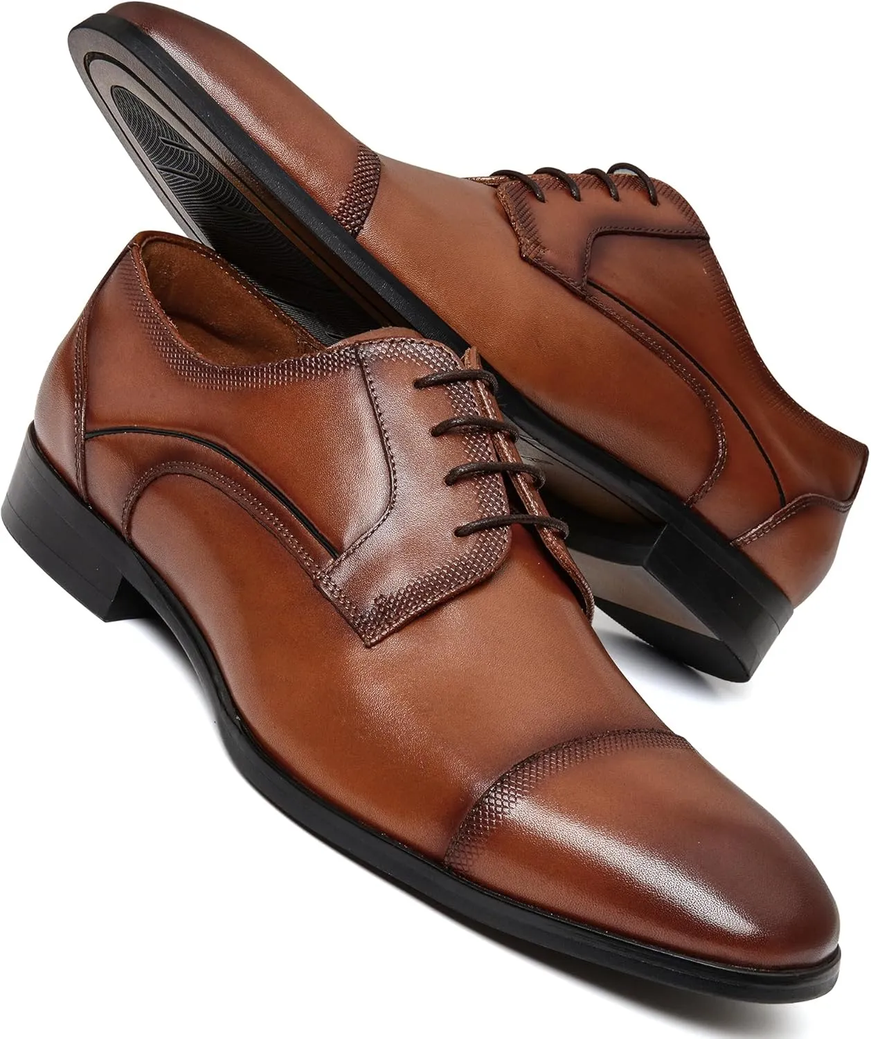 Men's Business Casual Dress Oxfords Formal Lace-Up Shoes for Office, Parties, and Daily Wear
