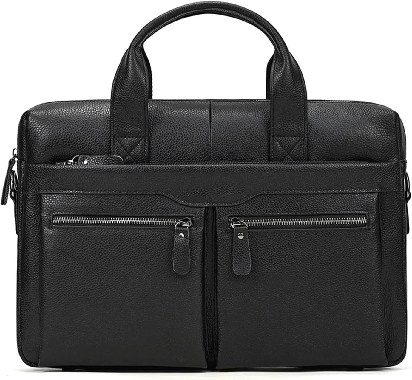 Men's Business Trip Briefcase Handbag Computer Bag Cowhide Single Shoulder Crossbody Bag Leather Handbag