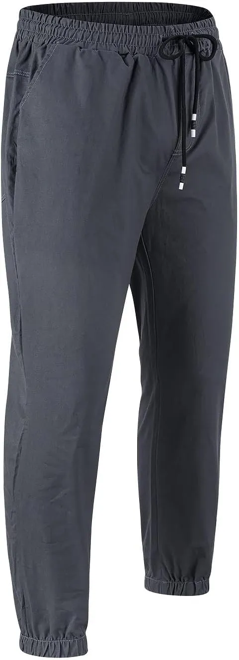 Men's Casual Cargo Pants Hiking Pants Workout Joggers Sweatpants for Men