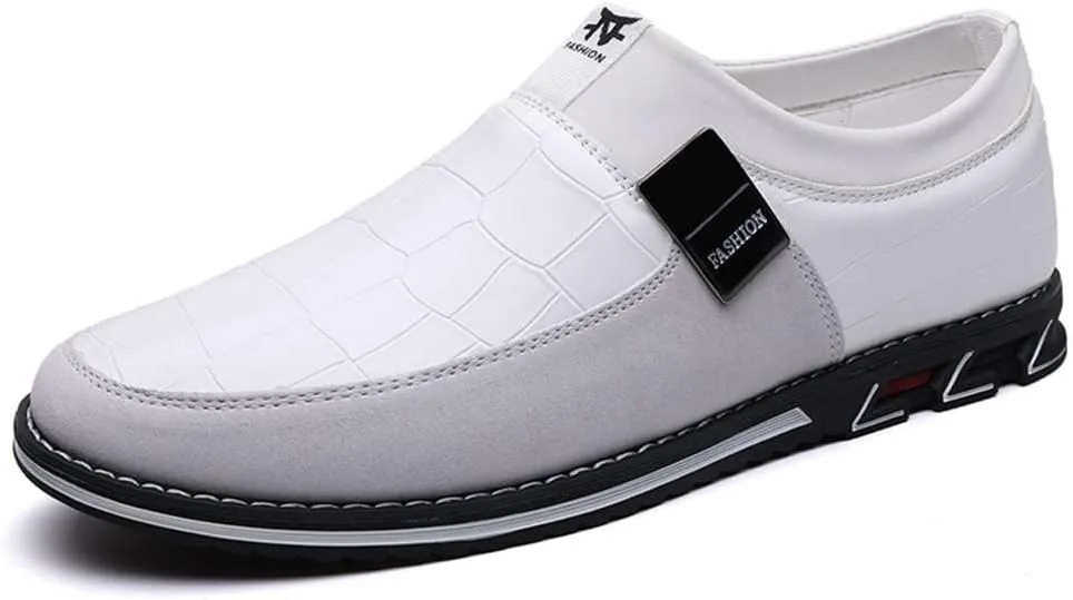 Men's Casual Dress Oxford Shoes Business Office Loafers Leather Fashion Dress Sneakers Comfort Walking Driving Shoes