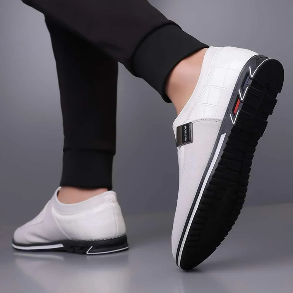 Men's Casual Dress Oxford Shoes Business Office Loafers Leather Fashion Dress Sneakers Comfort Walking Driving Shoes