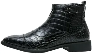 Men's Casual Retro Wedding Work Shoes Classic Round Toe Shiny Checkered Comfortable Dress Loafers