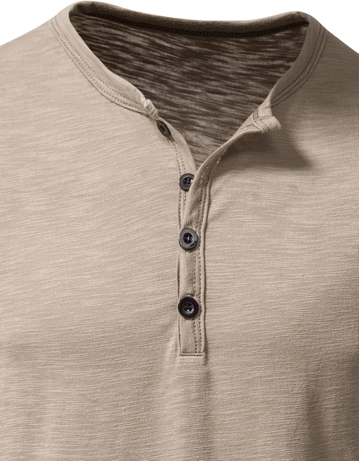 Men's Casual Stretchy Slim Fit Short Sleeve Henley Shirt