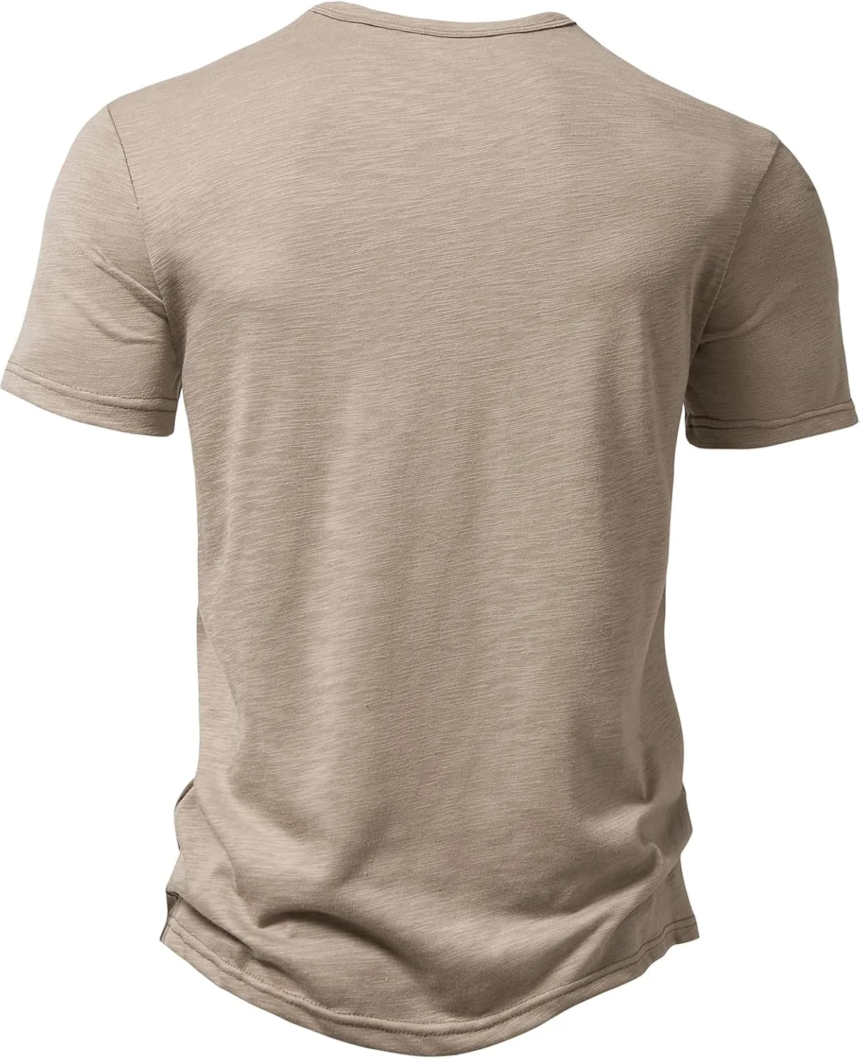 Men's Casual Stretchy Slim Fit Short Sleeve Henley Shirt